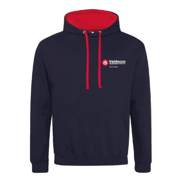 Felpa bicolore - Scuola Media Valdocco